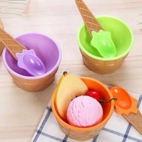 بستنی خوری جفتی طرح بستنی