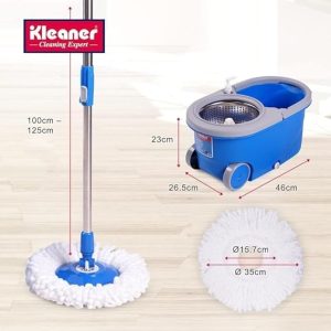 طی چرخشی سطل دار با سبد متحرک استیل چرخدار 8 لیتر GST002