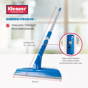 طی آب جمع کن دسته فلزی 11.5 سانتی با دسته تلسکوپی 75-130 سانتی K19009