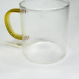 لیوان پیرکس دسته دار ساده 400 میل TW-001